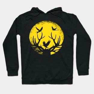 Yellow Moon Wildlife Hoodie